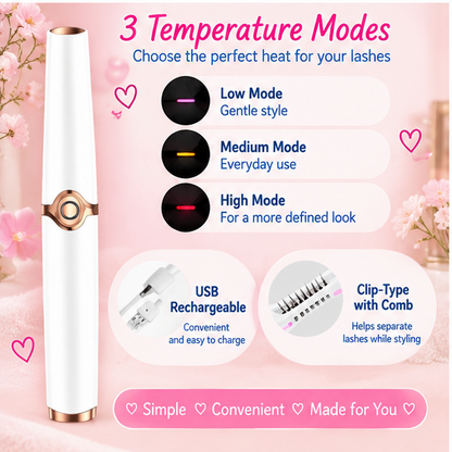 💕 Little Nestlings™ MamaLash 3-Mode Heated Eyelash Curler