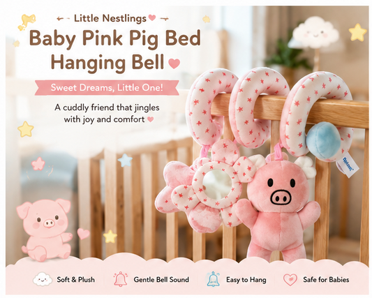 🐷 Little Nestlings™ Twinkle Piggy Sensory Spiral Toy