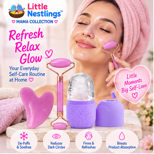 💕 Little Nestlings™ MamaChill 3-in-1 Facial Ice & Glow Set
