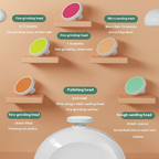 Nail Care Heads Infographic - Peach Background