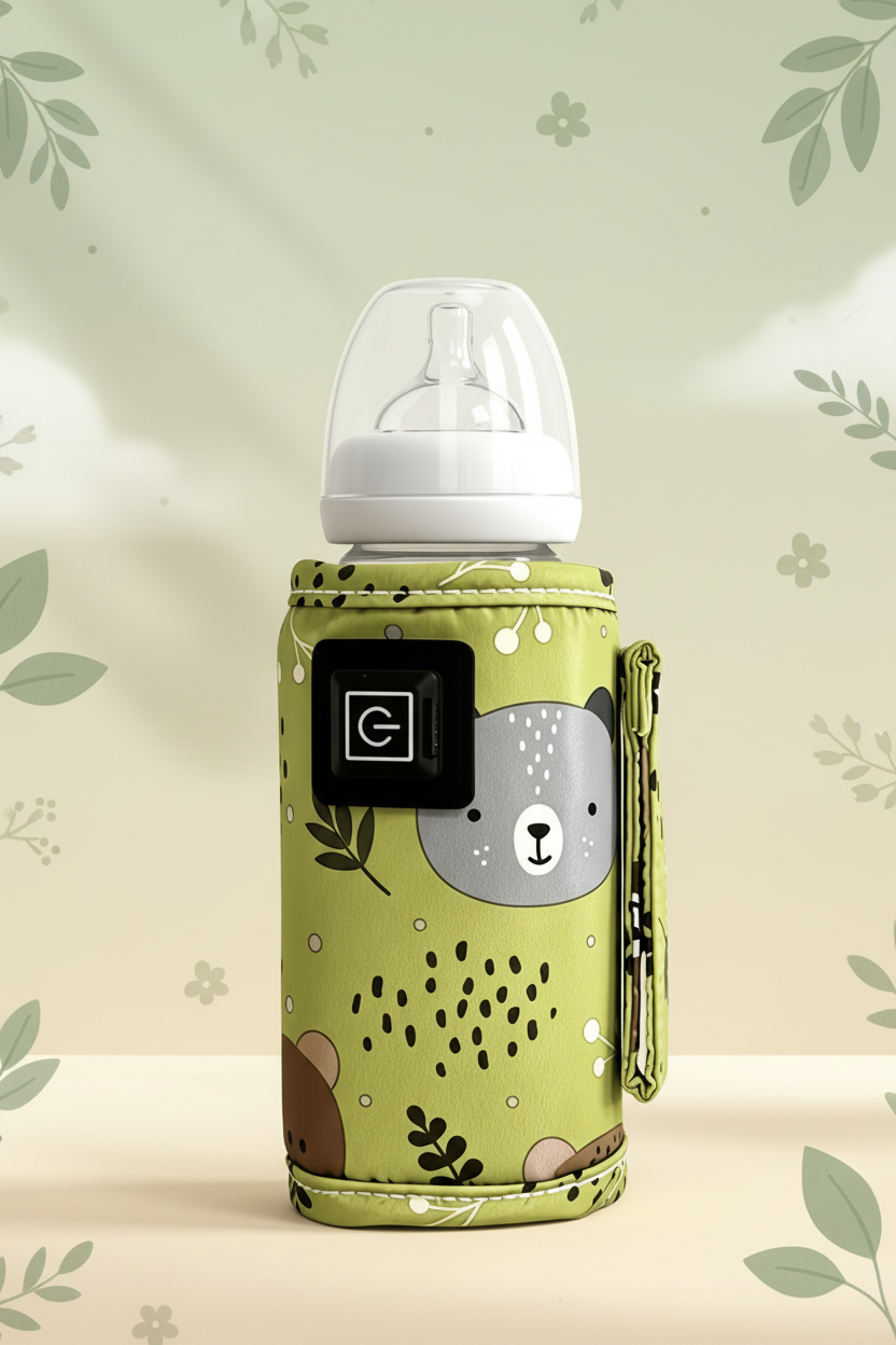 Olive Green Panda Warmer - Brand Background